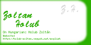 zoltan holub business card